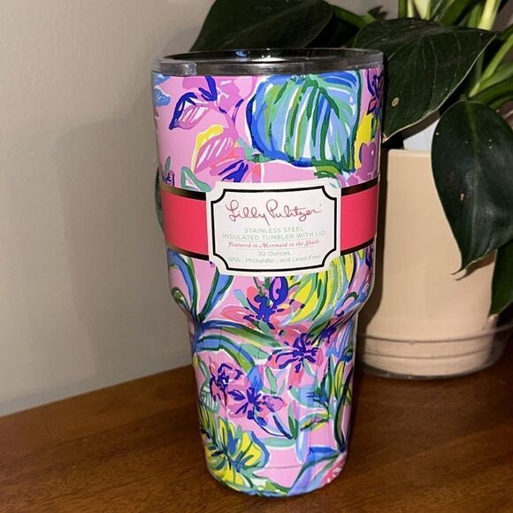 Lilly Pulitzer 30 oz. Stainless Steel Tumbler in Mermaid in the Shade! - Picture 11 of 11